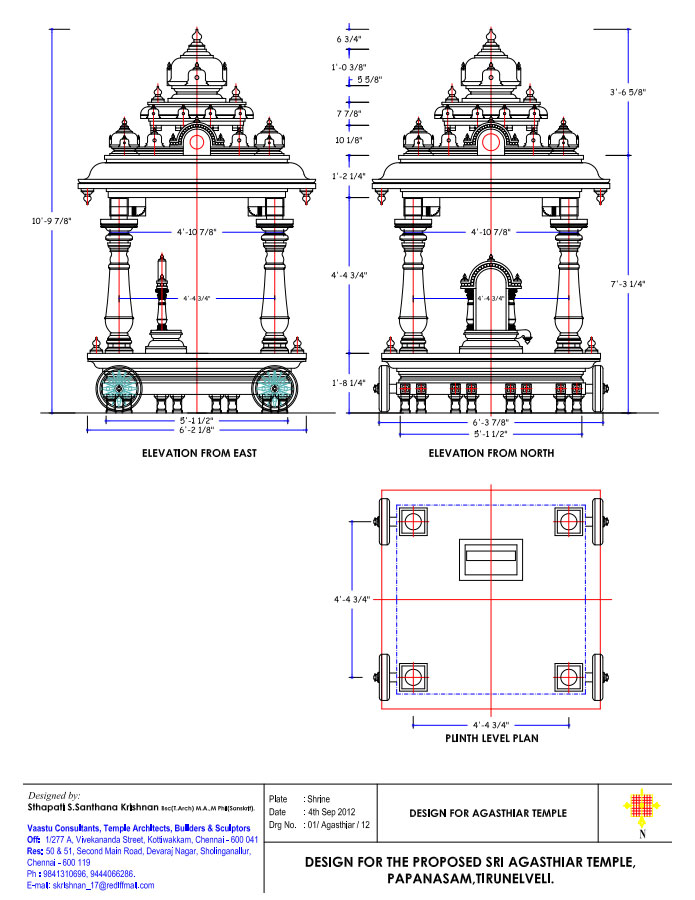 Sri Agathiyar Lopamudra Temple Design